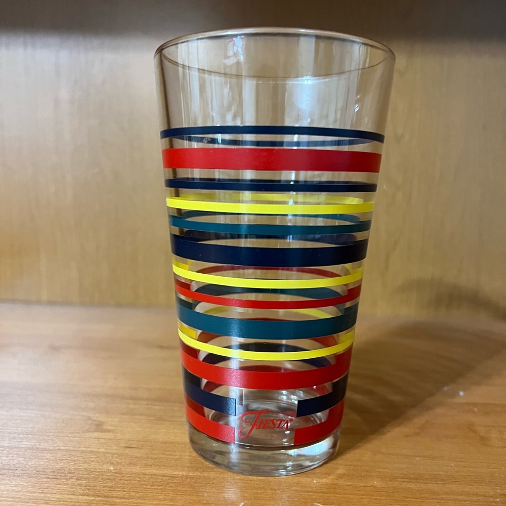 Fiestaware Striped Glasses